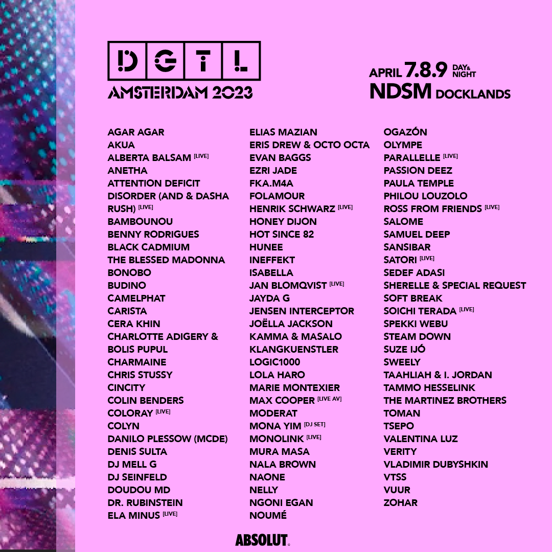 Wdjp Dgtl Amsterdam Releases 2023 Line Up